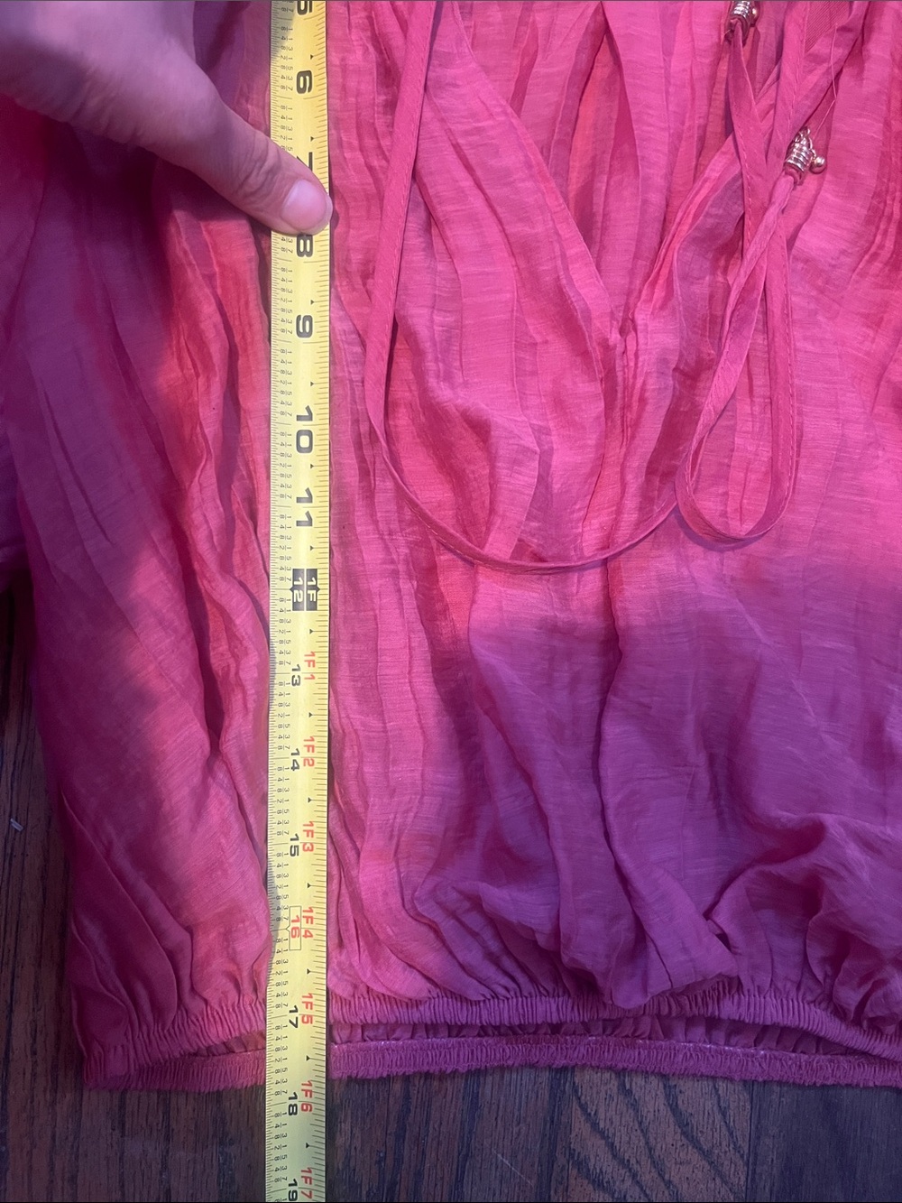 Zara wrinkle effect co-ord set crop top maxi skirt ruffle boho beachwear - Picture 15 of 16